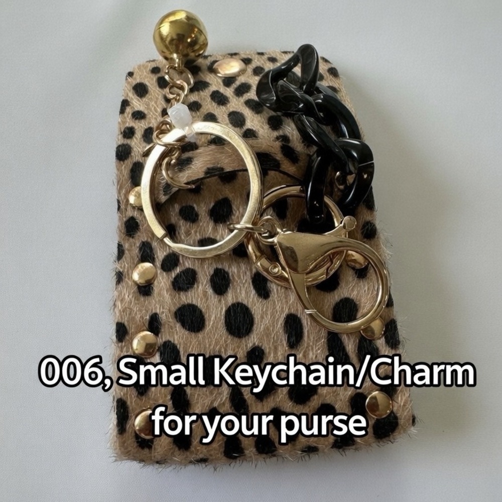006, Leopard Print Keychain Charm - image 2